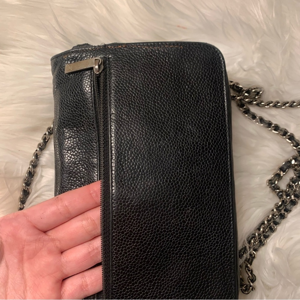 Chanel Black Caviar Timeless Wallet on Chain - Picture 7 of 15